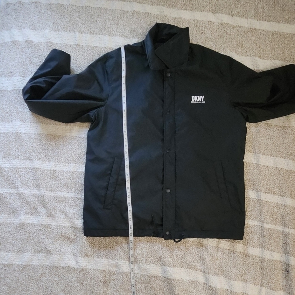 DKNY Black Windbreaker Jacket - Picture 4 of 8